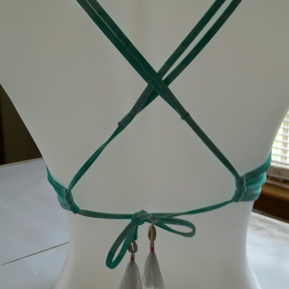 SOLD NWOT Shade & Shore 2 Pc String Bikini 34D M - Picture 7 of 11